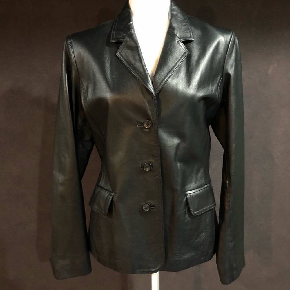 Leather jacket black